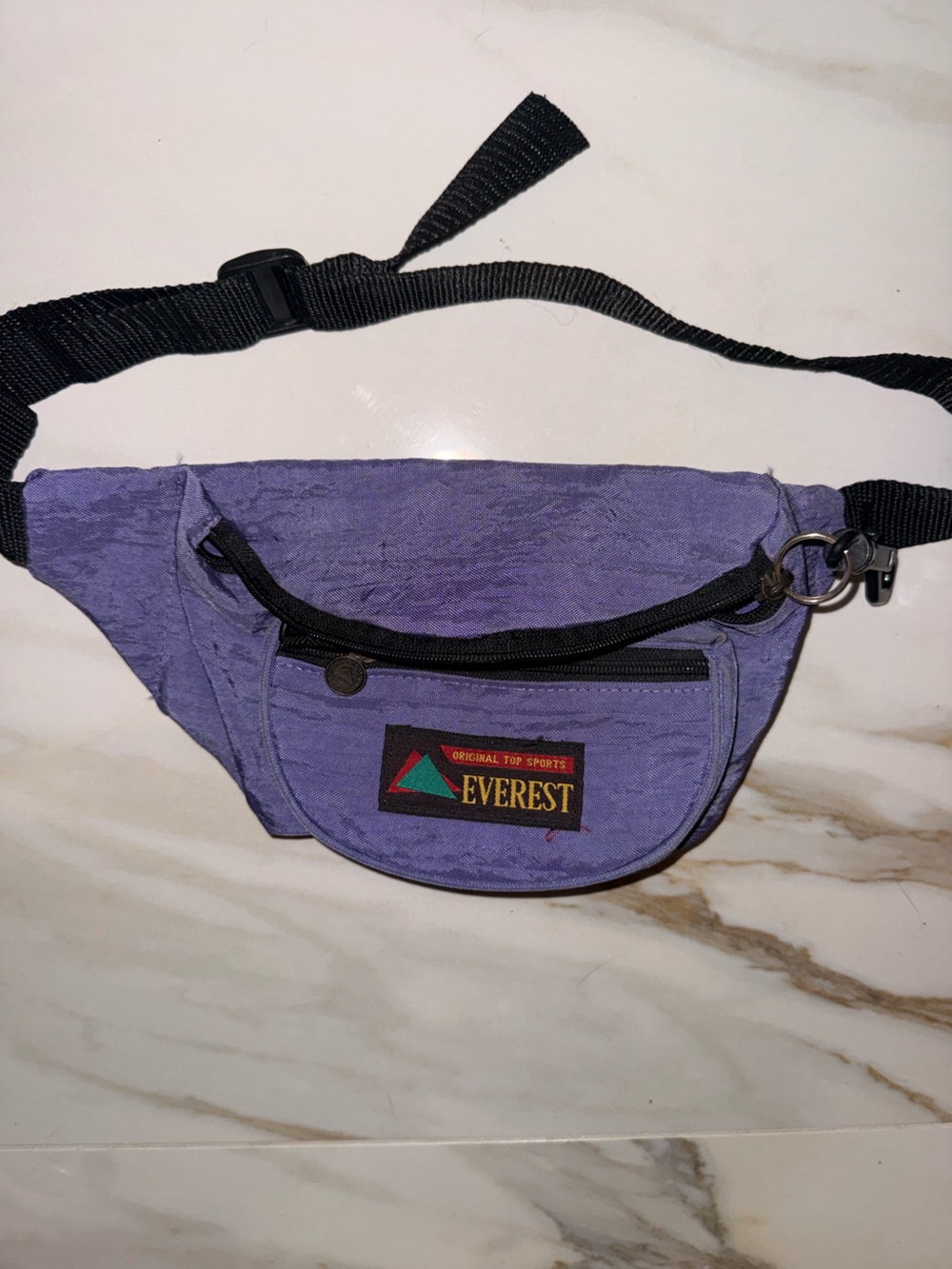 vintage 80s Everest Purple Hands-Free Crossbody Waist Pack